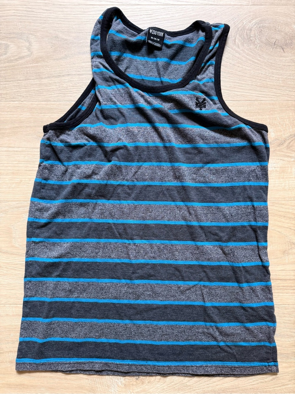 Zoo York Men’s Gray & Blue Striped Tank Top
